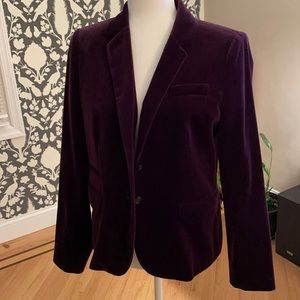 Eggplant/plum velvet jacket